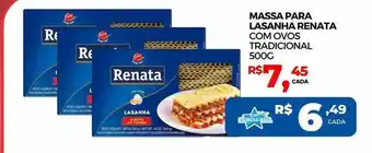 Supermercado Estrela Azul Massa para lasanha renata com ovos tradicional oferta