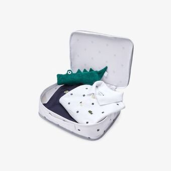 Lacoste Conjunto infantil de chocalho e pijama em algodão orgânico oferta
