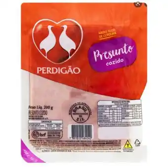 Rede Top Presunto cozido fatiado perdigão 200g oferta