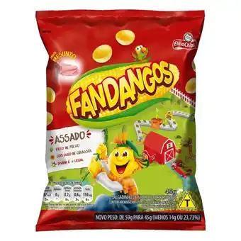 Supermercados Mateus Salgadinho de milho presunto elma chips fandangos pacote 45g oferta