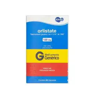 Farmácias Pague Menos Orlistate 120mg com 84 cápsulas genérico ems oferta