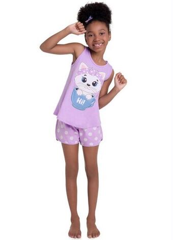 Posthaus Kyly - pijama infantil feminino lilás oferta