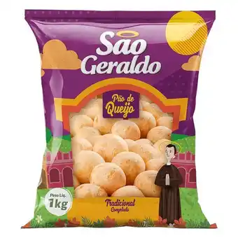 D'avó Supermercado Pão de queijo congelado tradicional são geraldo pacote 1kg oferta