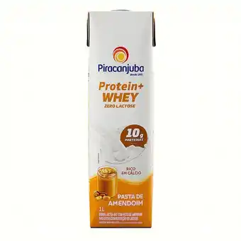 Zona Sul Bebida láctea uht pasta de amendoim zero lactose piracanjuba protein + whey caixa 1l oferta