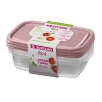 Hiperideal Supermercados Pote plástico sanremo com 3 unidades 785ml oferta