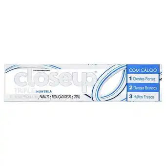 Creme dental close up triple hortela 70g