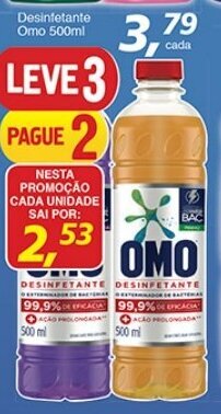 Supermercados Guanabara Desinfetante Omo 500ml oferta