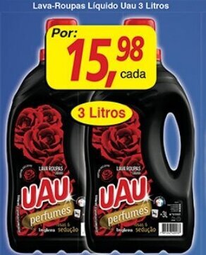 Supermercados Guanabara Lava Roupas Liquido Uau 3L oferta