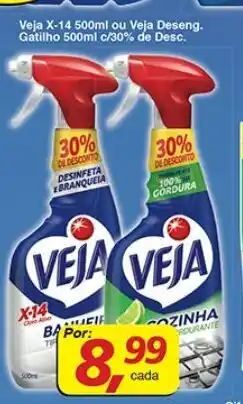Supermercados Guanabara Veja X-14 500ml ou Veja Deseng. Gatilho 500ml c/20% de Desc. oferta