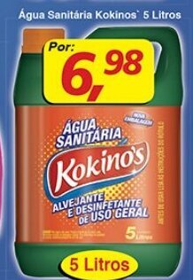 Supermercados Guanabara Agua Sanitaria Kokino's 5L oferta