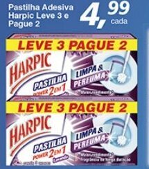 Supermercados Guanabara Pastilha Adesiva harpic Leve 3 e pague 2 oferta