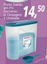 Supermercados Guanabara Porta Sabao em po Sanremo c/ Dossagem 1 unidade oferta