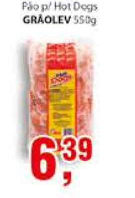 Supermercados Mundial Pao p/ Hot Dogs Graolev 550g oferta