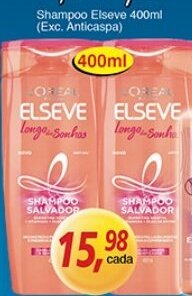 Supermercados Guanabara Shampoo Elseve 400ml oferta