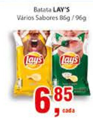 Supermercados Mundial Batata Lay's 86g/96g oferta