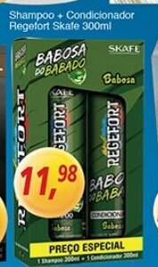 Supermercados Guanabara Shampoo + Condicionador Regefort Skafe 300ml oferta