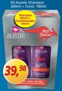 Supermercados Guanabara Kit Aussie Shampoo 360ml + Cond. 180ml oferta