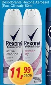 Supermercados Guanabara Desodorante Rexona Aerosol 150ml oferta