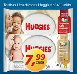 Supermercados Guanabara Toalhas Umedecidas Huggies c/48 unids. oferta