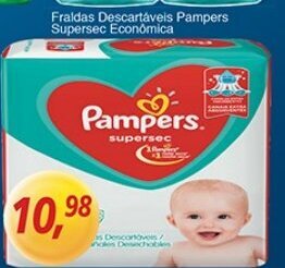 Fraldas Descartaveis Pampers Supersec Economica