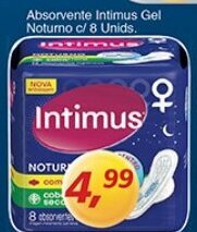 Supermercados Guanabara Absorvente Intimus Gel Noturno c/ 8 unids. oferta