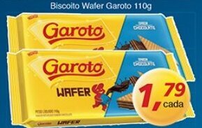Supermercados Guanabara Biscoito Wafer Garoto 110g oferta