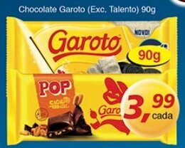 Chocolate Garoto 90g