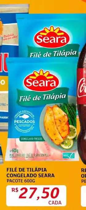 Assaí Atacadista Filé de Tilápia Congelado Seara 600g oferta
