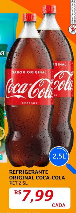 Assaí Atacadista Refrigerante Original Coca Cola 2.5L oferta