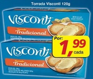 Supermercados Guanabara Torrada Visconti 120g oferta