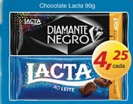 Supermercados Guanabara Chocolate Lacta 90g oferta