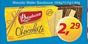 Supermercados Guanabara Biscoito Wafer Bauducco 104g 117g 140g oferta