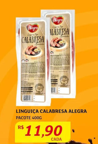 Assaí Atacadista Linguiça Calabresa Alegra 400g oferta