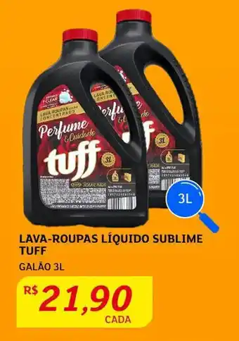 Assaí Atacadista Lava roupas Líquido Sublime Tuff 3L oferta