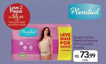 Drogal Roupa íntima plenitud 16un oferta