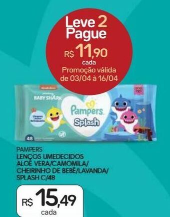 Drogal Lenços umedecidos pampers oferta