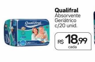 Absorvente geriátrico qualifral c/20un