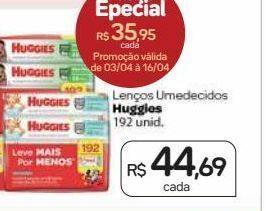 Drogal Lenços umedecidos huggies 192un oferta