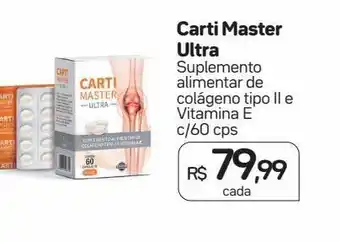 Drogal Carti master ultra suplemento alimentar de colágeno tipo ii e vitamina e oferta