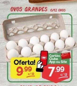 Supermercados Princesa Ovos grandes c/ 12 ovos oferta