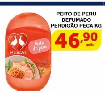 Roldão Peito de peru defumado perdigão peça oferta