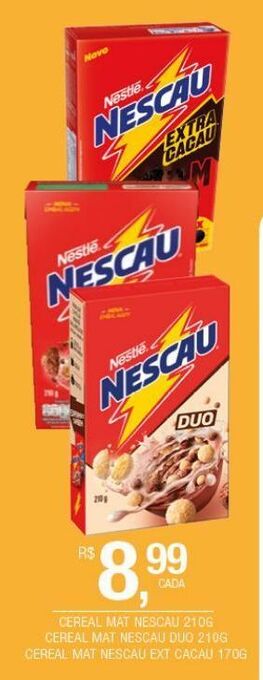 DB Supermercados Cereal matinal nescau 210g oferta