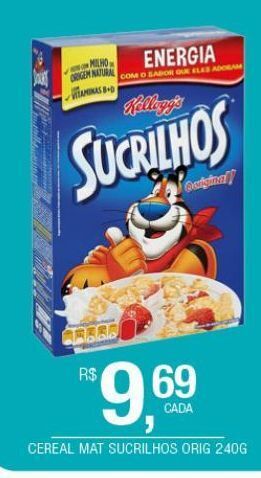 Cereal matinal sucrilhos kellogg`s 240g