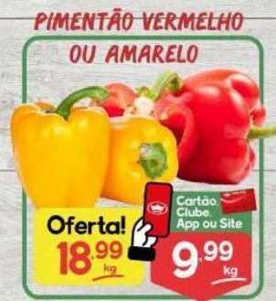 Supermercados Princesa Pimentão vermelho ou amarelo kg oferta