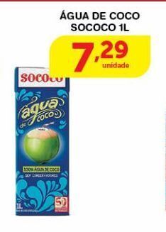 Roldão Água de coco sococo 1l oferta