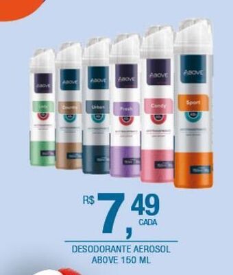 Desodorante aerosol above 150ml