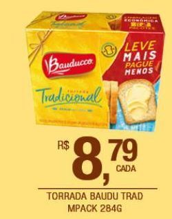 DB Supermercados Torradas bauducco multipack 284g oferta