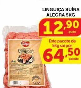 Roldão Linguiça suína alegra 5kg oferta