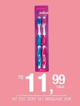 DB Supermercados Kit escova dental ult massage 2un oferta
