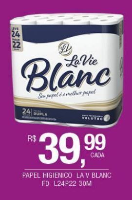 DB Supermercados Papel higiênico la vie blanc oferta